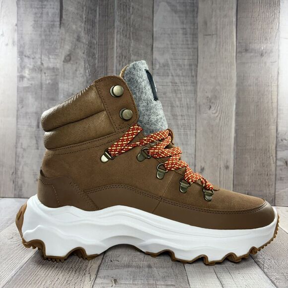 Sorel Kinetic Breakthru Conquest Women's 11 Sneaker Boots Bootie Waterproof Tan - Picture 5 of 12